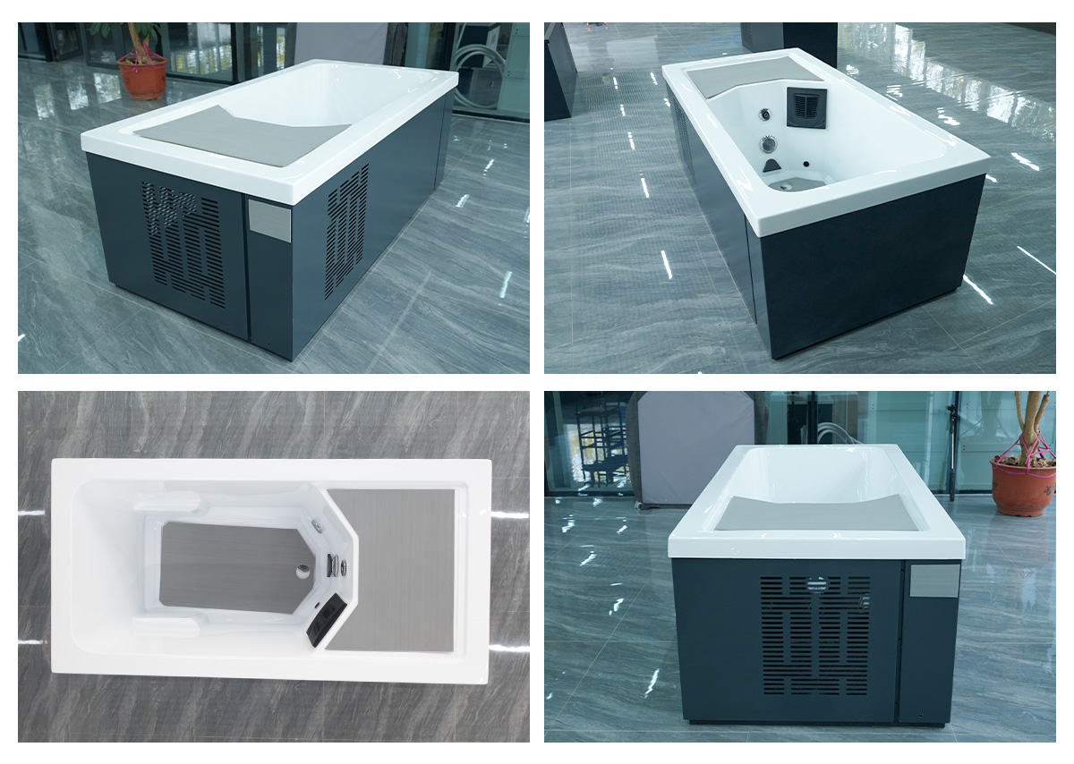 Banheira de gelo em acrílico com sistema de refrigeração Cold Tub. jpg