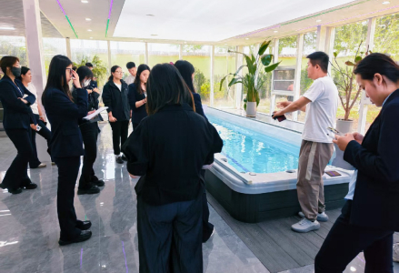 hot tub showroom