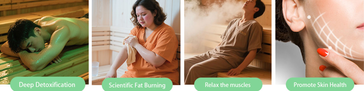 Stanze sauna interne da 6-8 persone