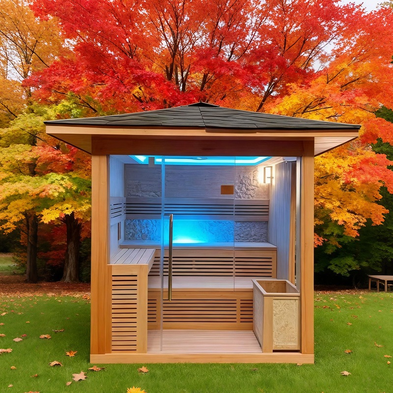 outdoor sauna room