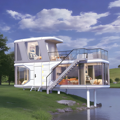 منزل كبسولة ذو طابقين