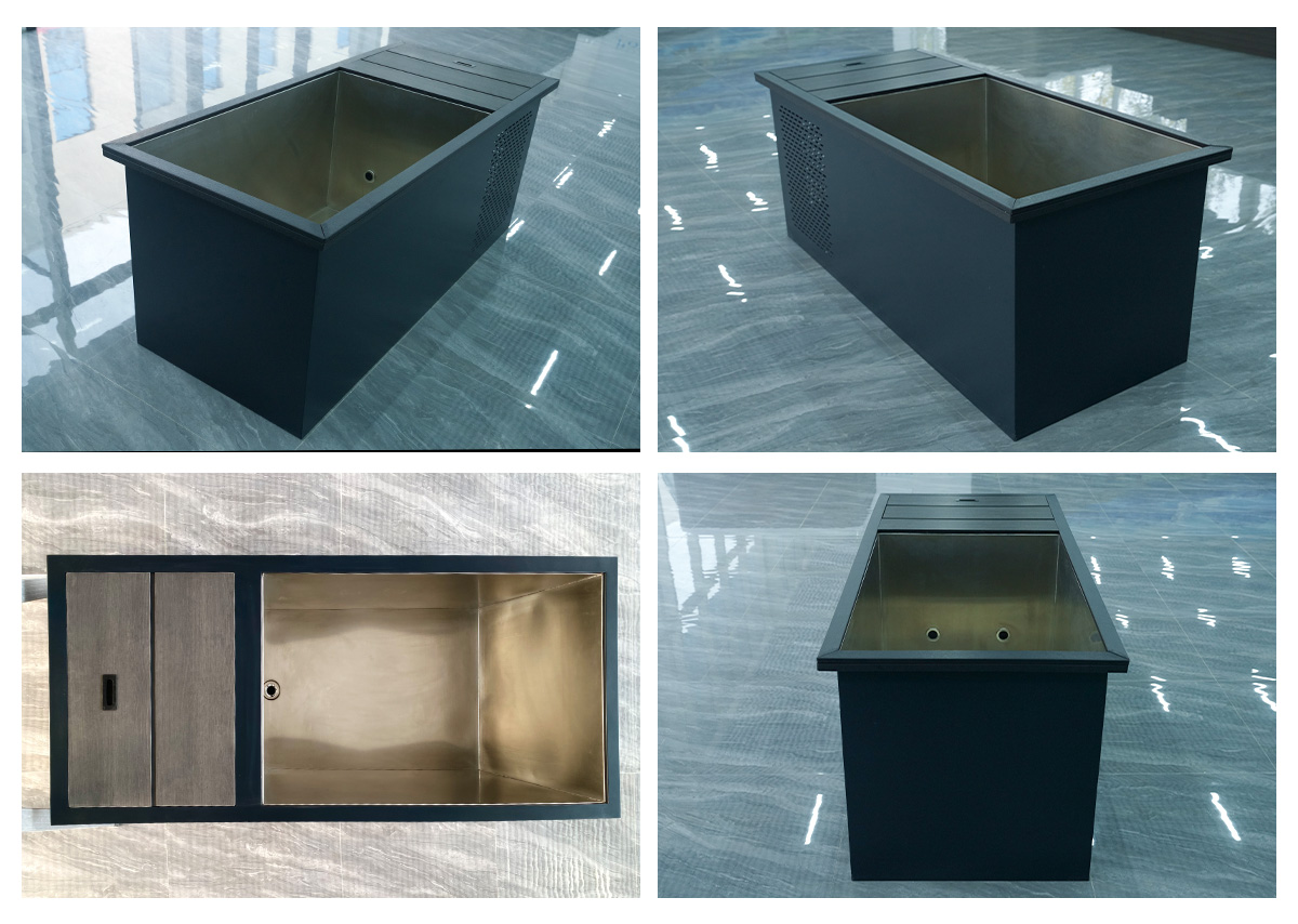 حوض استحمام بارد من الفولاذ المقاوم للصدأ وحمام جليدي .jpg