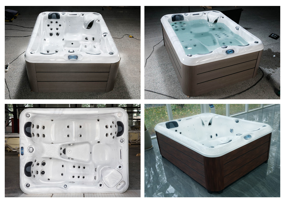 Banheiras de hidromassagem independentes para spa de massagens. jpg