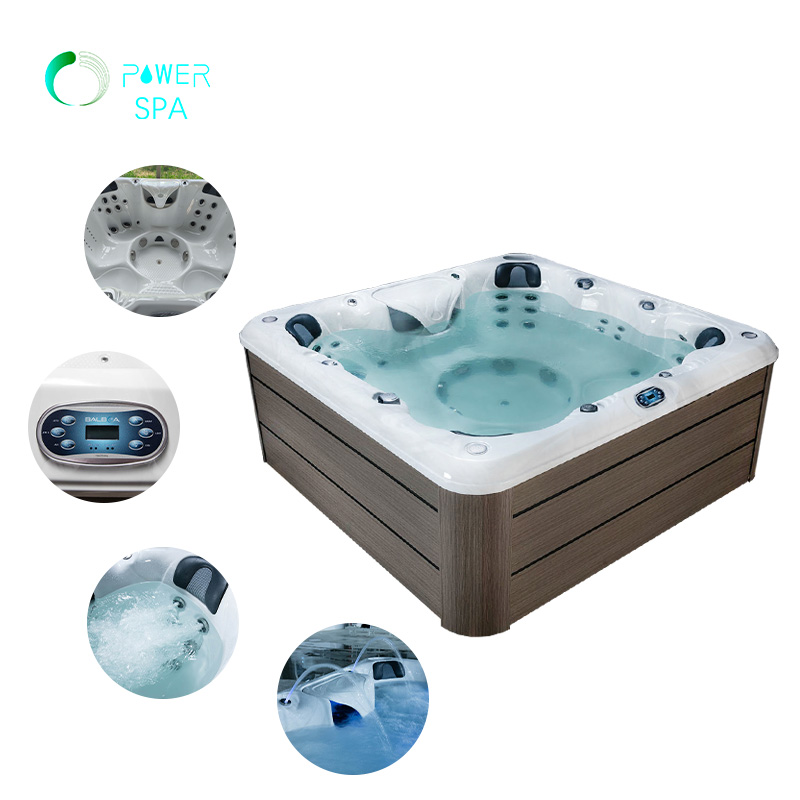 6-personers utendørs spabad