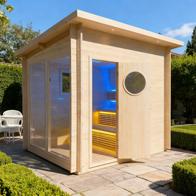 outdoor sauna room