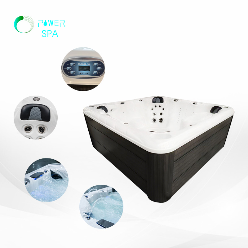 6 Person Massage Spa Hot Tub Outdoor
