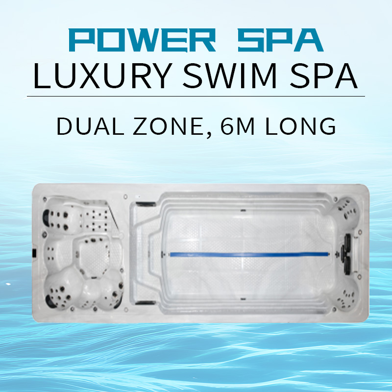 Spa de natación de doble zona de 6 m