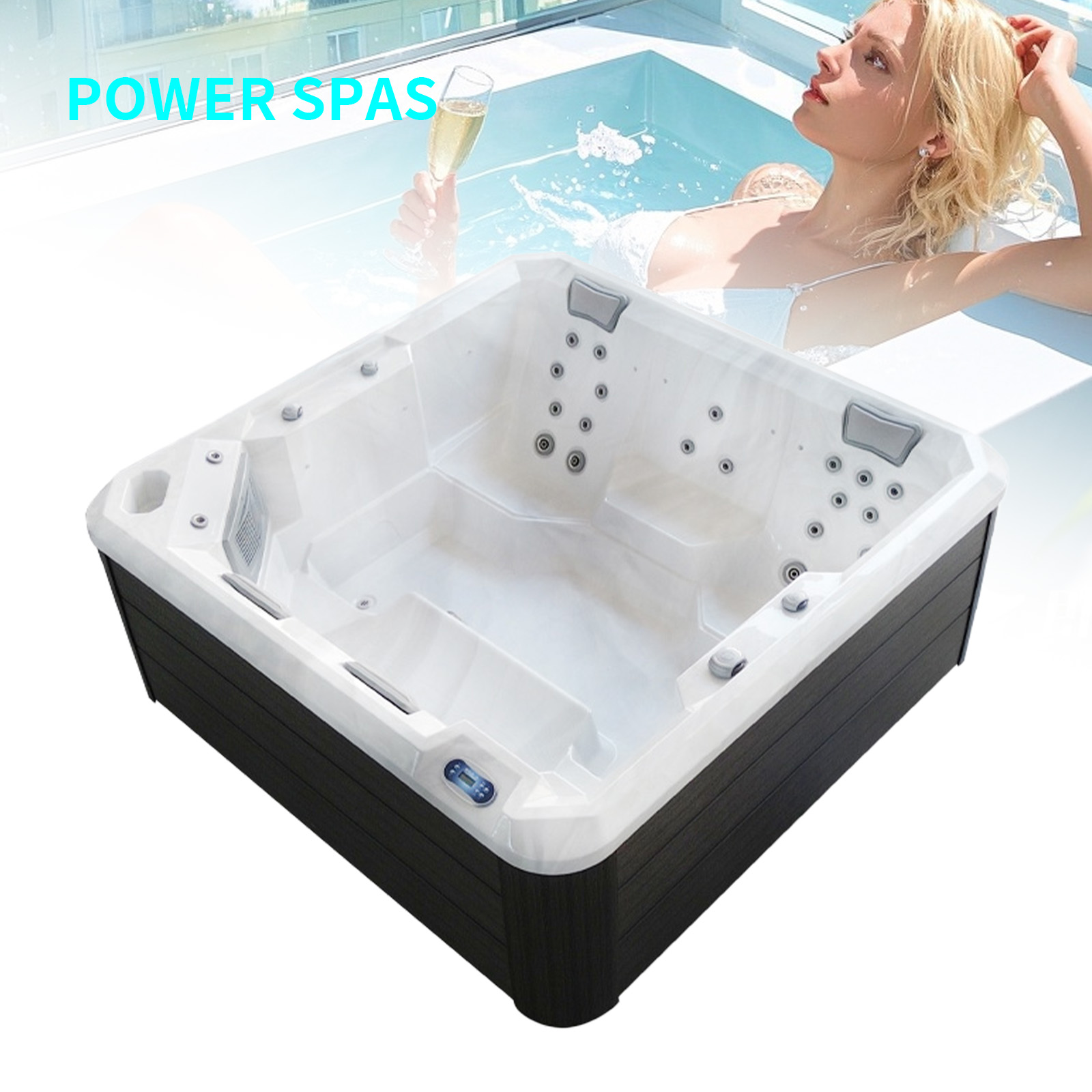 большая спа-ванна на открытом воздухе