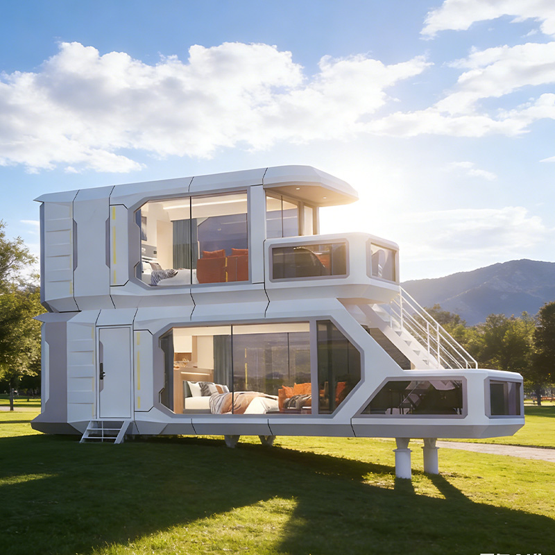 Casa a capsule a due piani