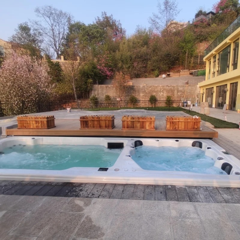 Spa de natación de doble zona de 6 m