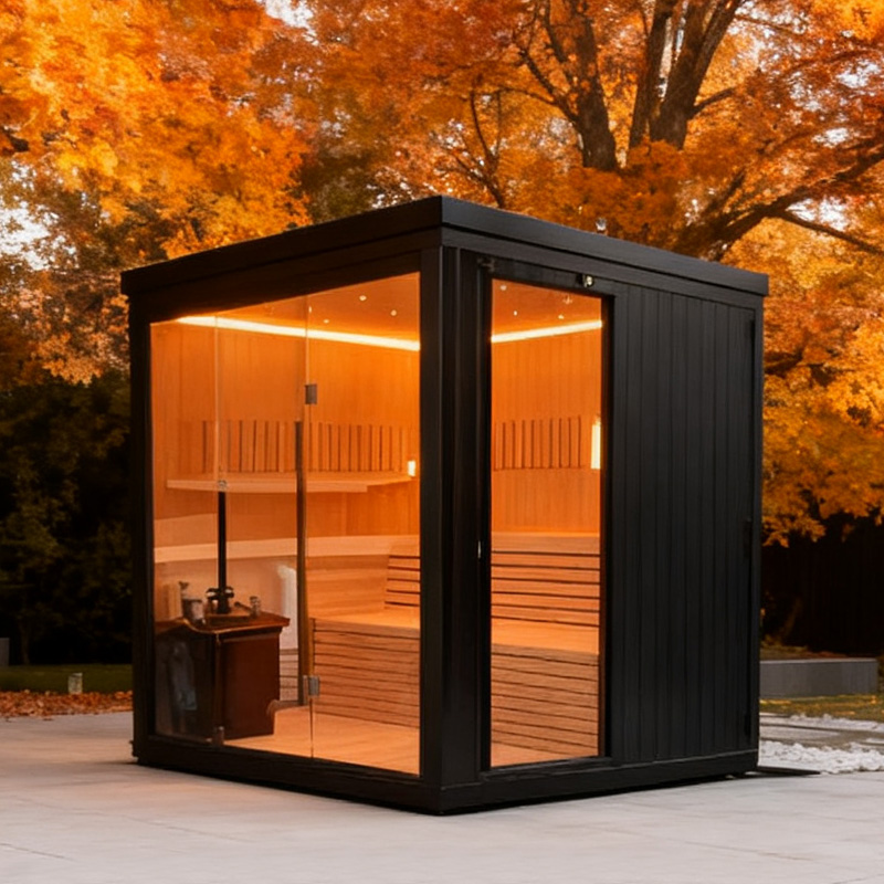 outdoor sauna room